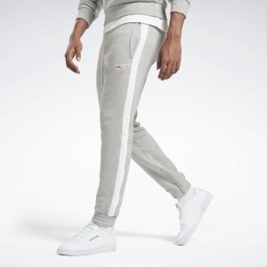 Reebok Panel Jogger Hosen Herren - Grau/Weiß - DE 029-VTY